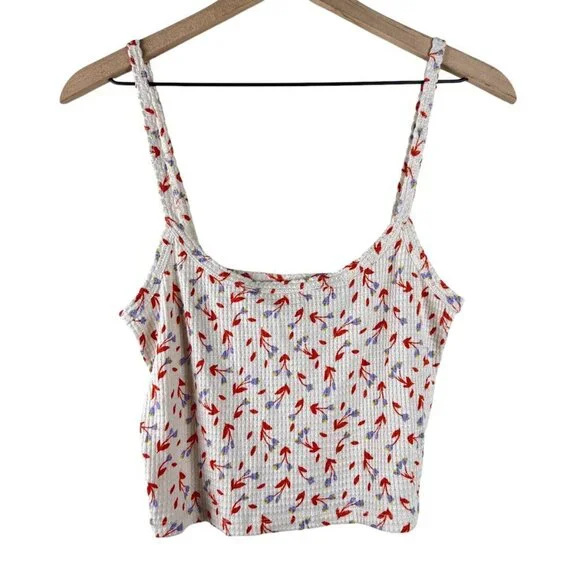 Intimately Free People Ivory Floral One Of The Girls Tank Top - Picture 2 of 6